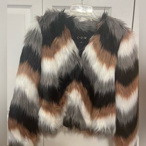 Faux fur jacket